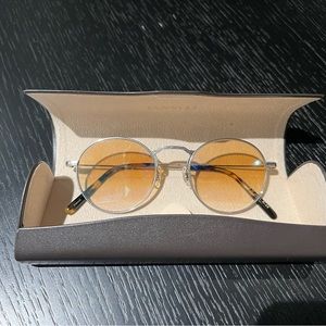 Mens Oliver people’s rounded sunglasses